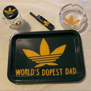 Rolling tray set Worlds Dopest Dad